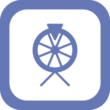 Fortune Wheel simgesi, vektör illüstrasyonu