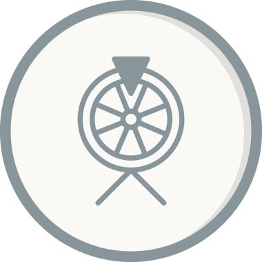 Fortune Wheel simgesi, vektör illüstrasyonu