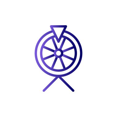 Fortune Wheel simgesi, vektör illüstrasyonu