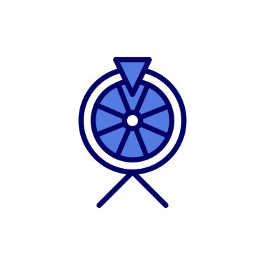 Fortune Wheel simgesi, vektör illüstrasyonu