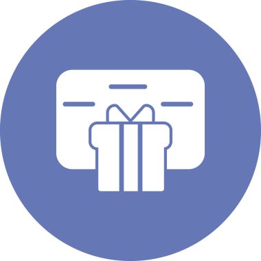 Hediye kutusu simgesi. vektör illüstrasyonu.