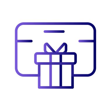 Hediye kutusu simgesi. vektör illüstrasyonu.