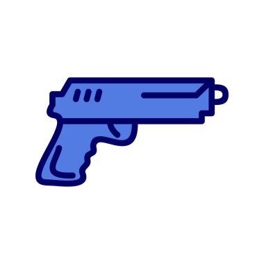 Bir silah simgesinin vektör illüstrasyonu