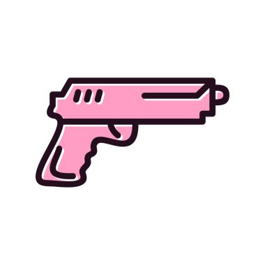 Bir silah simgesinin vektör illüstrasyonu