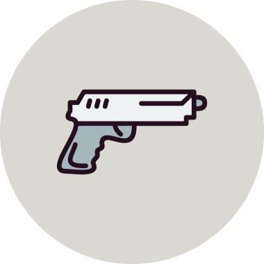 Bir silah simgesinin vektör illüstrasyonu
