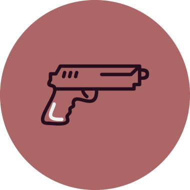 Bir silah simgesinin vektör illüstrasyonu