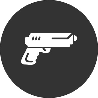 Bir silah simgesinin vektör illüstrasyonu