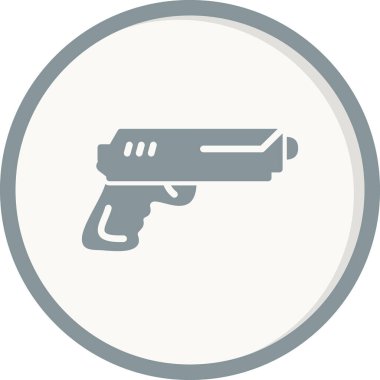 Bir silah simgesinin vektör illüstrasyonu