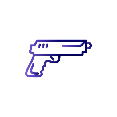 Bir silah simgesinin vektör illüstrasyonu