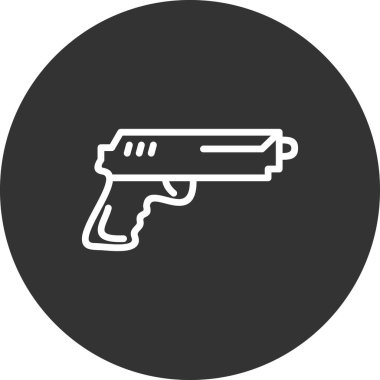 Bir silah simgesinin vektör illüstrasyonu