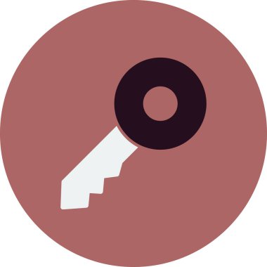 Anahtar simgesi vektör illüstrasyonu