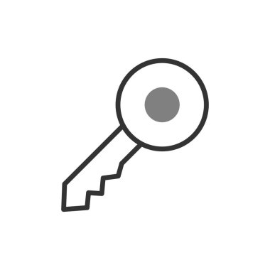 Anahtar simgesi vektör illüstrasyonu