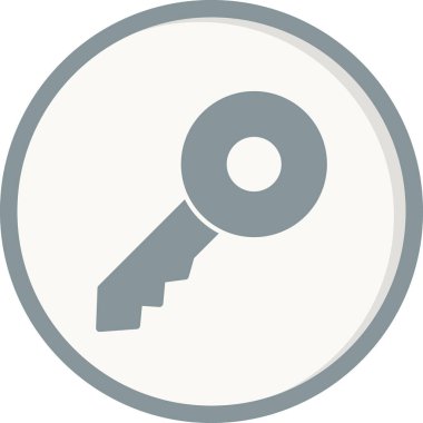 Anahtar simgesi vektör illüstrasyonu