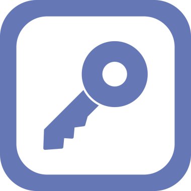 Anahtar simgesi vektör illüstrasyonu