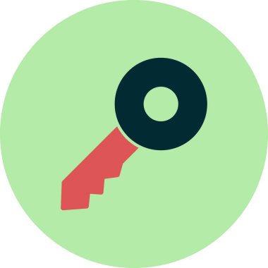 Anahtar simgesi vektör illüstrasyonu