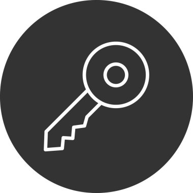 Anahtar simgesi vektör illüstrasyonu