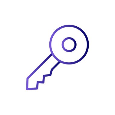 Anahtar simgesi vektör illüstrasyonu