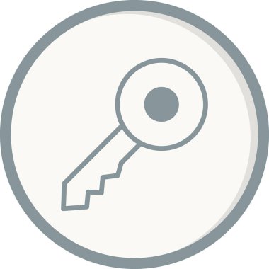 Anahtar simgesi vektör illüstrasyonu