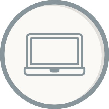 modern dizüstü bilgisayar simgesi, vektör illüstrasyon tasarımı