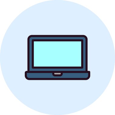 modern dizüstü bilgisayar simgesi, vektör illüstrasyon tasarımı