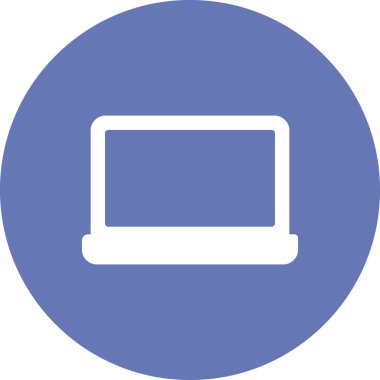 Dizüstü bilgisayarın vektör illüstrasyonu, simgesi 