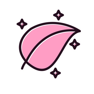 Yaprak simgesi, vektör illüstrasyonu