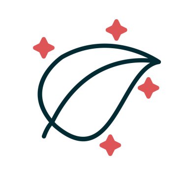 Yaprak simgesi, vektör illüstrasyonu