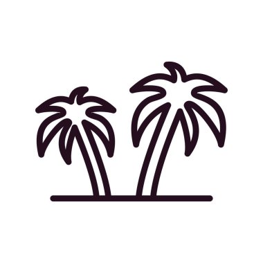 Oasis simgesi, vektör illüstrasyonu