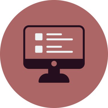 Çevrimiçi Araştırma simgesi, vektör illüstrasyonu