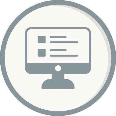 Çevrimiçi Araştırma simgesi, vektör illüstrasyonu