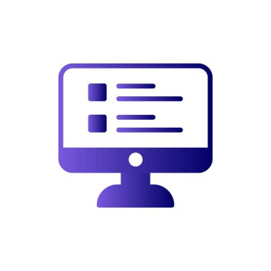 Çevrimiçi Araştırma simgesi, vektör illüstrasyonu