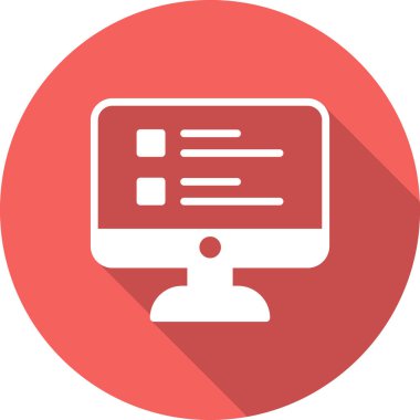 Çevrimiçi Araştırma simgesi, vektör illüstrasyonu