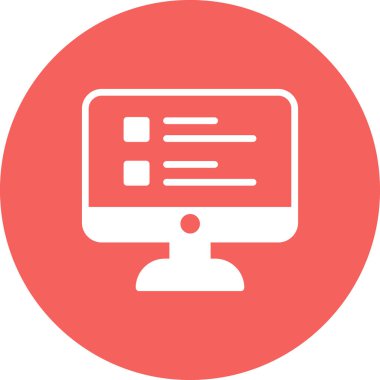 Çevrimiçi Araştırma simgesi, vektör illüstrasyonu