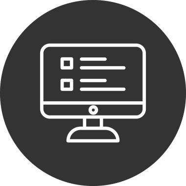 Çevrimiçi Araştırma simgesi, vektör illüstrasyonu