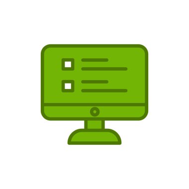 Çevrimiçi Araştırma simgesi, vektör illüstrasyonu