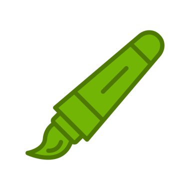 boya fırçası simgesi, vektör illüstrasyonu