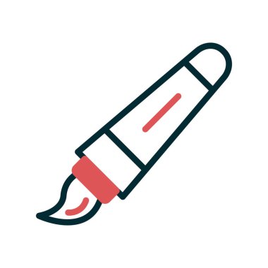 boya fırçası simgesi, vektör illüstrasyonu