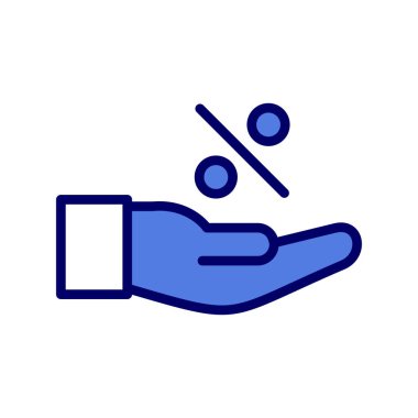 yüzde simgesi, vektör illüstrasyonu