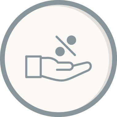 yüzde simgesi, vektör illüstrasyonu