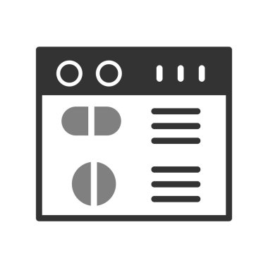 Web sitesi simgesi, vektör illüstrasyon tasarımı 