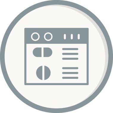 Web sitesi simgesi, vektör illüstrasyon tasarımı 