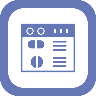 Web sitesi simgesi, vektör illüstrasyon tasarımı 