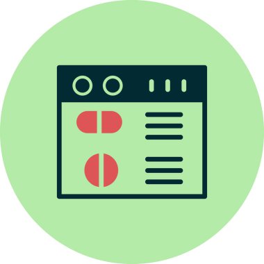 Web sitesi simgesi, vektör illüstrasyon tasarımı 