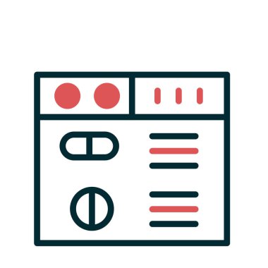 Web sitesi simgesi, vektör illüstrasyon tasarımı 