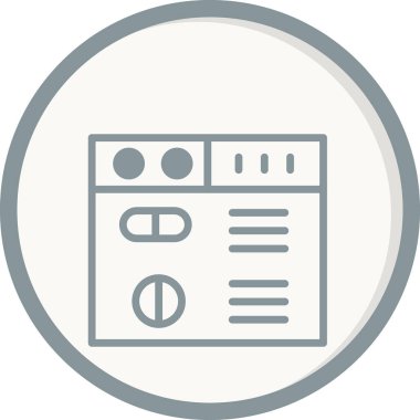 Web sitesi simgesi, vektör illüstrasyon tasarımı 