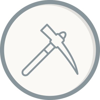 Benzersiz balta vektör simgesi