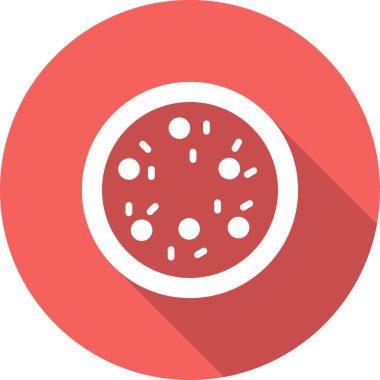 Pizza simgesi, vektör illüstrasyonu