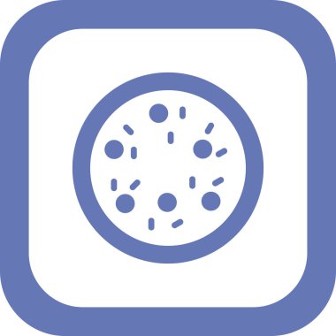 Pizza simgesi, vektör illüstrasyonu