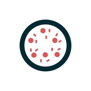 Pizza simgesi, vektör illüstrasyonu