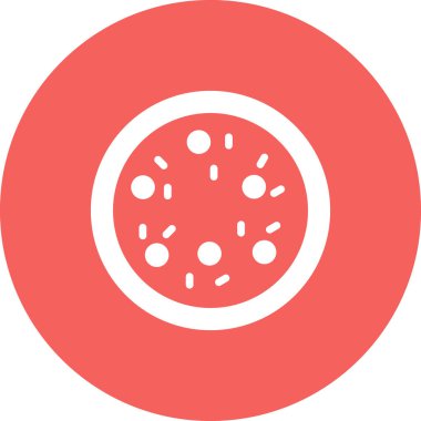 Pizza simgesi, vektör illüstrasyonu